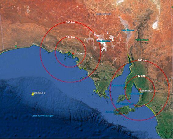 A map showing the 'gap' in reliable short term weather forecasting on the Eyre Peninsula. Photo supplied.
