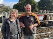 Jenice and Steven Buchecker, Mt Torrens, were selling Poll Hereford steers and heifers at Strathalbyn. 