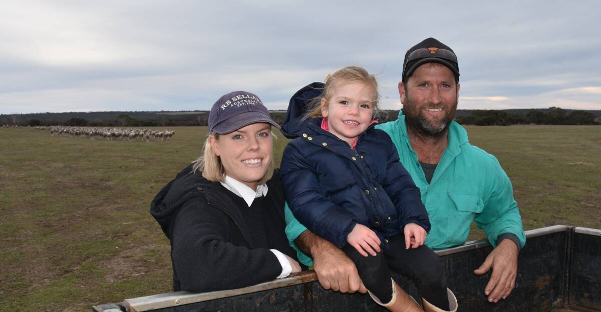 Stephanie and Tom Wurst, with daughter Charlotte, have maintained a positive outlook ever since the 2019/20 Kangaroo Island fires. 