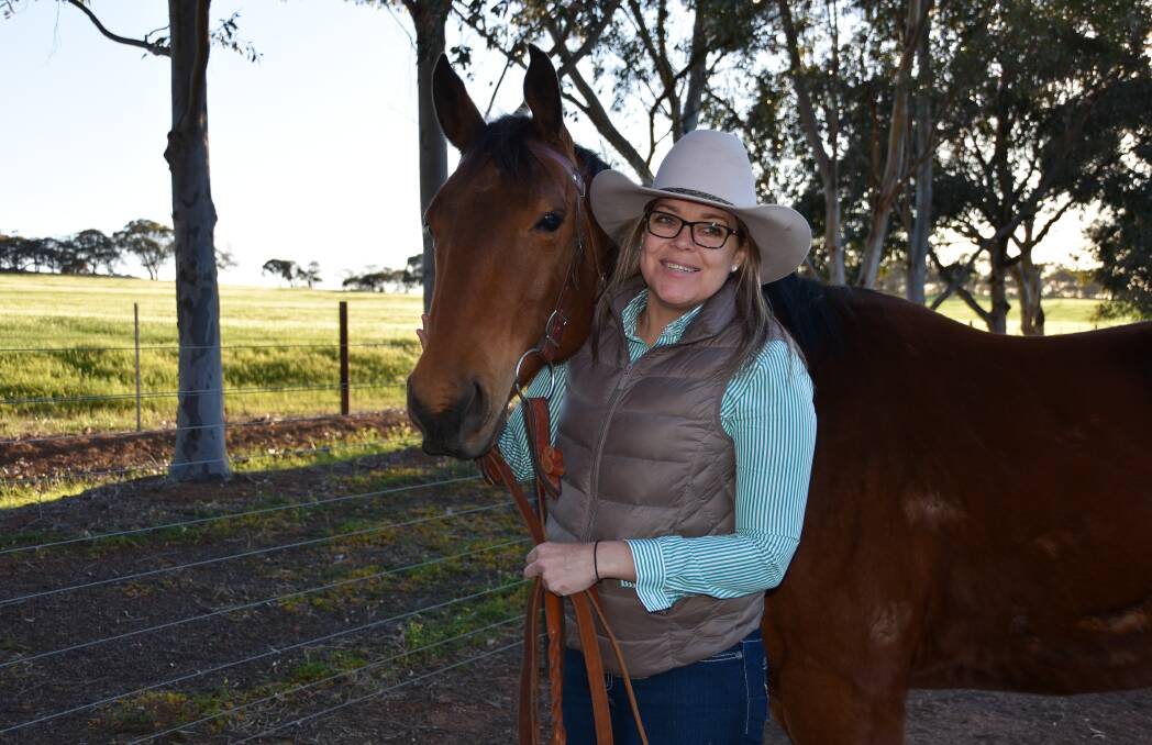 POSITIVE IMPACT: Herd of Hope founder Megan McLoughlin, Tanunda, with her horse Biscuits, is organising a charity campdraft at Marrabel.