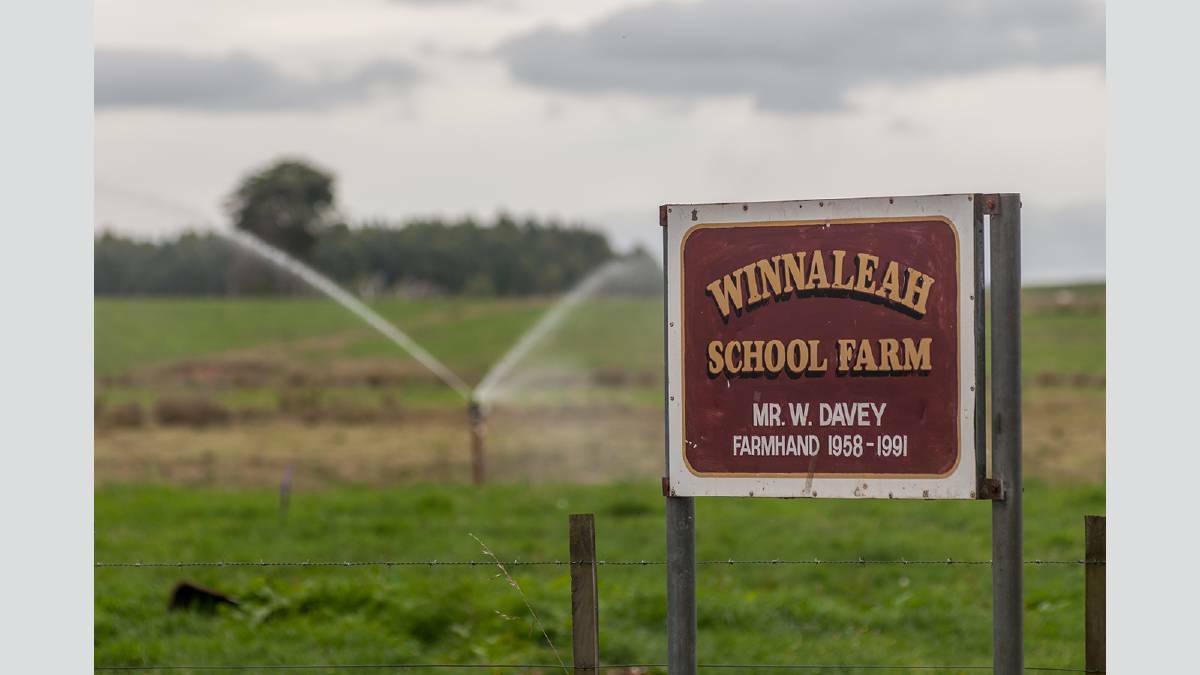 The Winnaleah school form is dedicated to former farm manager Bill Davey.