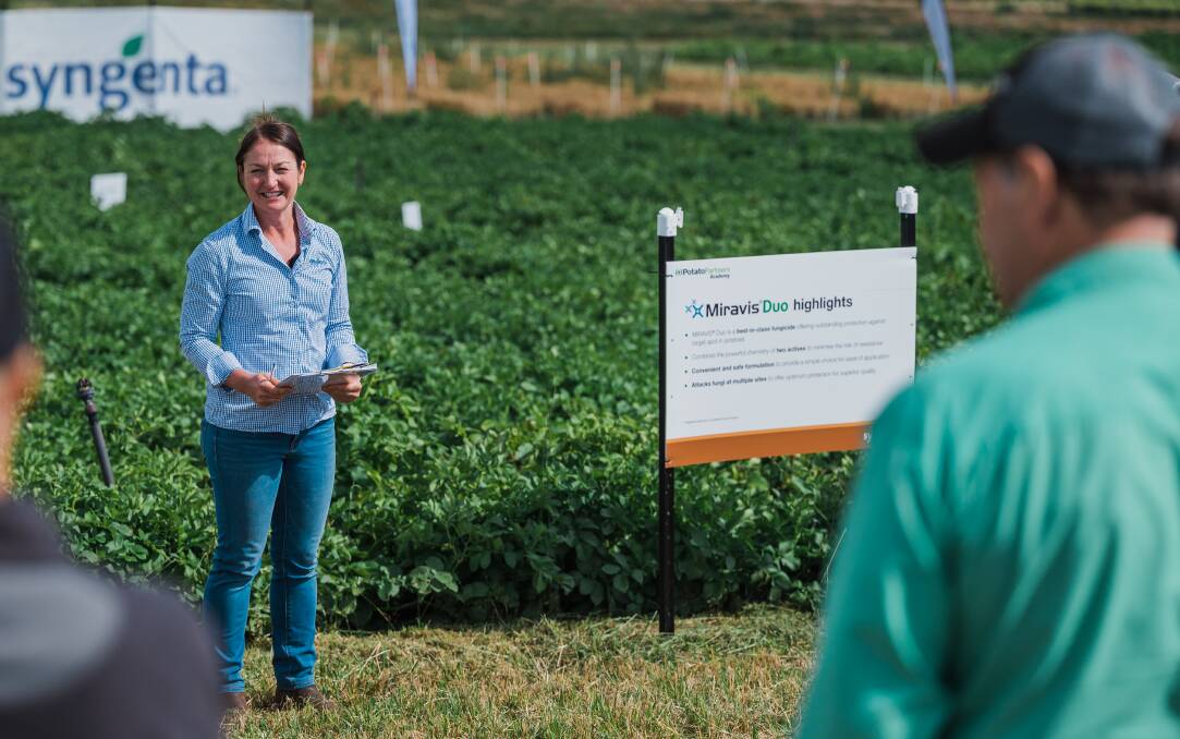Syngenta Technical Services Lead Dr Brandy Rawnsley (pictured) says trials of MIRAVIS® Duo fungicide have been outstanding, with no to very little disease observed on treated plants. Picture supplied.