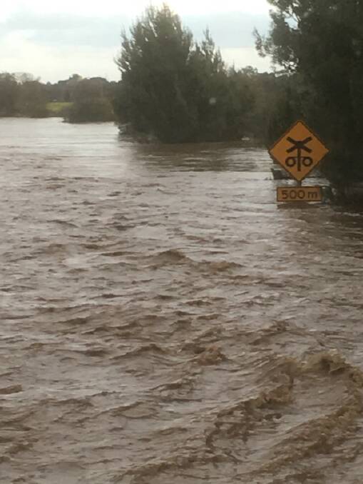 INUNDATED: The speed and ferocity of flood waters was 'unpredicatable' according to locals.