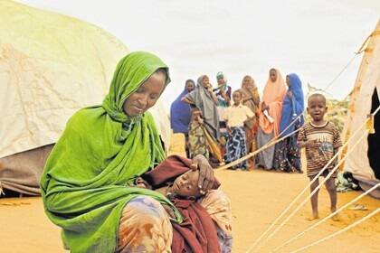 There are now millions of people in refugee camps with the largest in kenya, Dadaab (pictured).