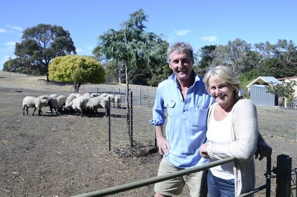 PADDOCK TO PLATE: Garry and Pauline Gum operate a thriving Suffolk stud and branded-lamb business from their farm at Myponga on Fleurieu Peninsula.