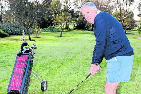MANY HATS: Don Hannaford, 71, has juggled careers in football, gold and tennis with ease.