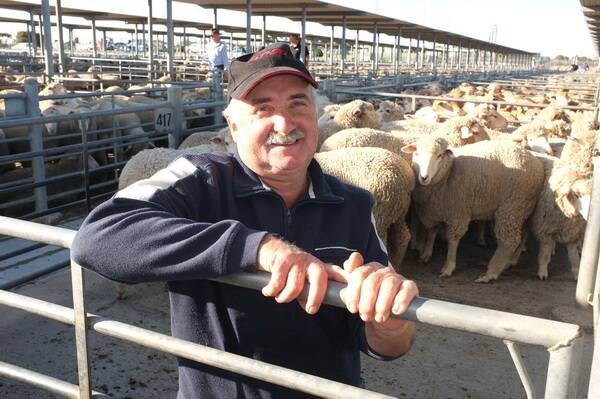 WEST COASTER: Malcolm Noske travelled from Tumby Bay to sell his lambs at Dublin market on Tuesday.