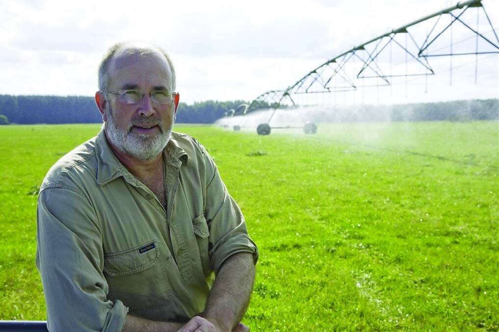 FORESTRY FAVOURED: Mingbool irrigator Tony Beck is extremely disappointed that commercial forestry has not been subjected to the same cuts as broadacre irrigators in over-allocated areas of the South East because of the forestry buffer.
