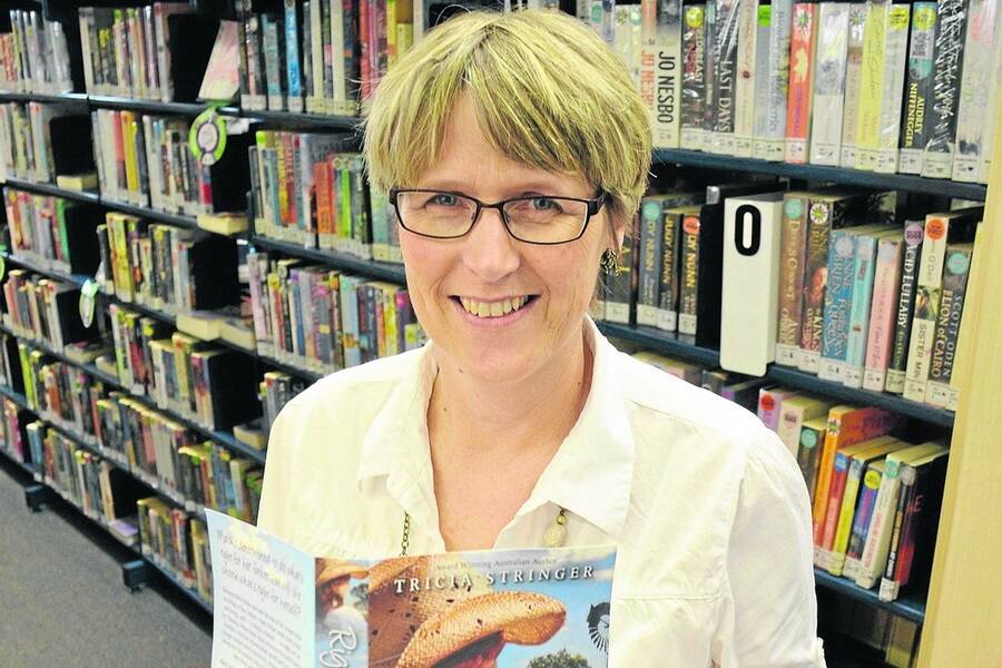 STORYTELLER: Wallaroo librarian and successful author Tricia Stringer, with her latest book Right as Rain.