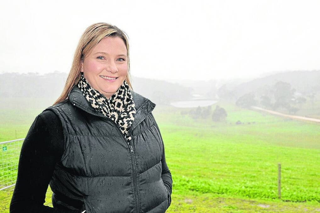 TOP SPOT: Having enough feed is rarely an issue for Paris Creek farmer Leanne Vears, with the property located in the high-rainfall Adelaide Hills area.