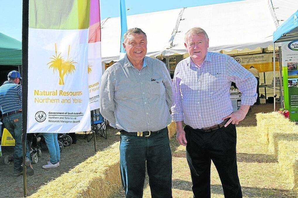 Northern and Yorke NRM Board presiding member Eric Sommerville and PPSA chairman Rob Kerin consider the relationship between NRM and agriculture a “win-win” situation.