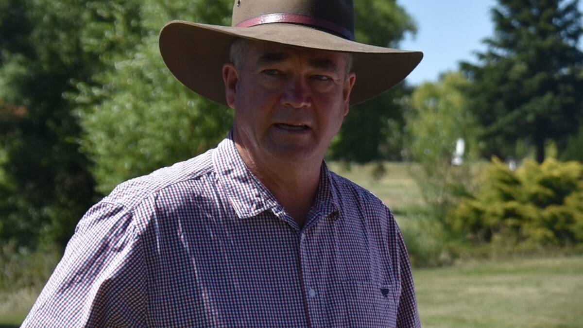 UNIMPRESSED: Guyra farmer Simon Murray was most concerned about bio-security and the spread of disease, should people decide to trespass on his business.