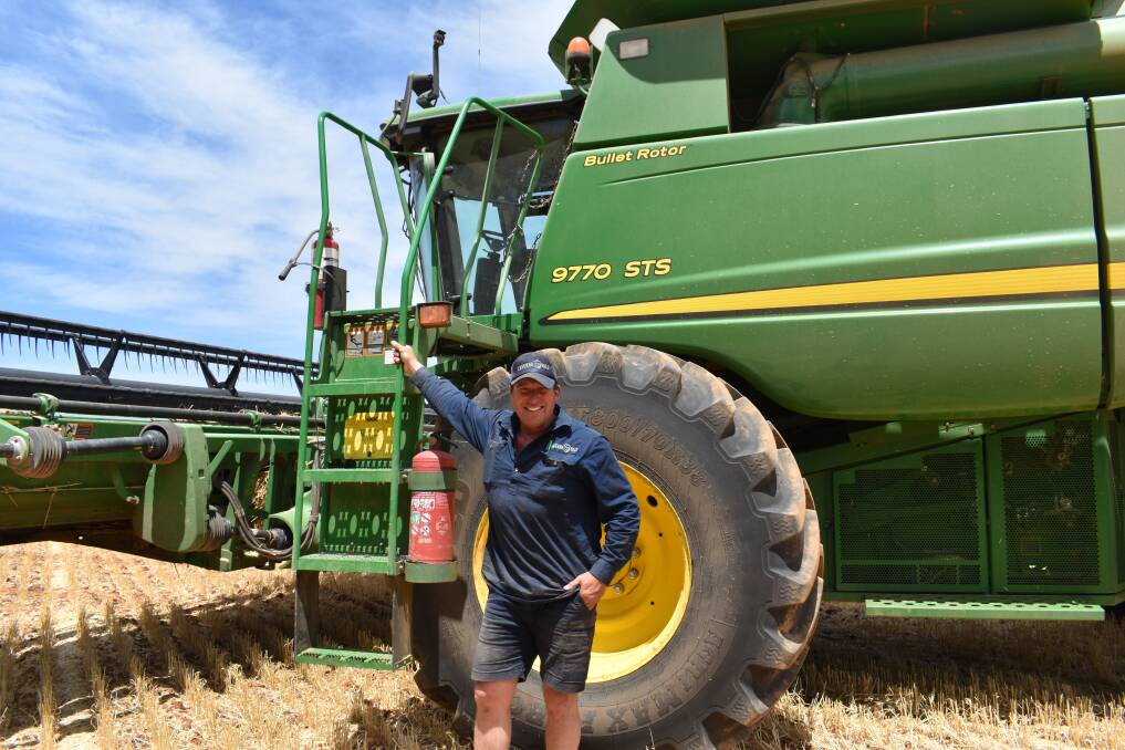 Tim Hall, Jamestown, said he wouldn't be able to successfully farm without his dedicated team all driving for the same goals. Picture by Kiara Stacey