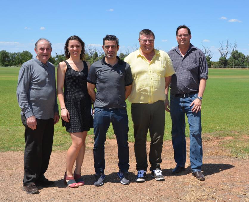 VISITORS: Travelling from France to Quorn were Pierre Jobard, Jelena Bolia, Patrice Torres and Phillippe Dallemagne, with the federal government's Bruce Wilson.