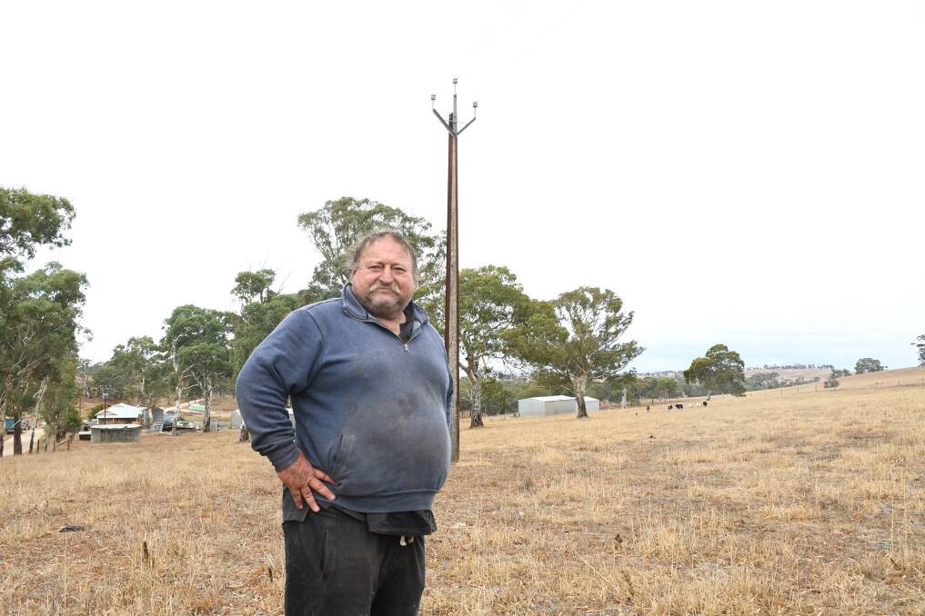 Garry Paine, Woodside, paid $20,000 after his employee crashed into the power pole during bailing in 2022. Picture by Quinton McCallum