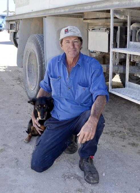 REASSURANCE CALL: Jabuk farmer Ian Farley, with Missy the kelpie, wants assurance from all political parties that annual roadworthy inspections will never be imposed on restricted primary producers' vehicles.