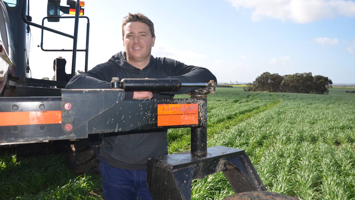HELPING HAND: Kapinnie farmer Luke Turnbull is offering fellow Eyre Peninsula farmers doing it tough due to extremely dry seasonal conditions barley straw at cost price.