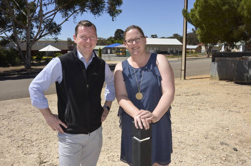 GET SET: Matthew Morgan and Caroline Phillips say a $1 million grant offers great opportunities for the Karoonda district.