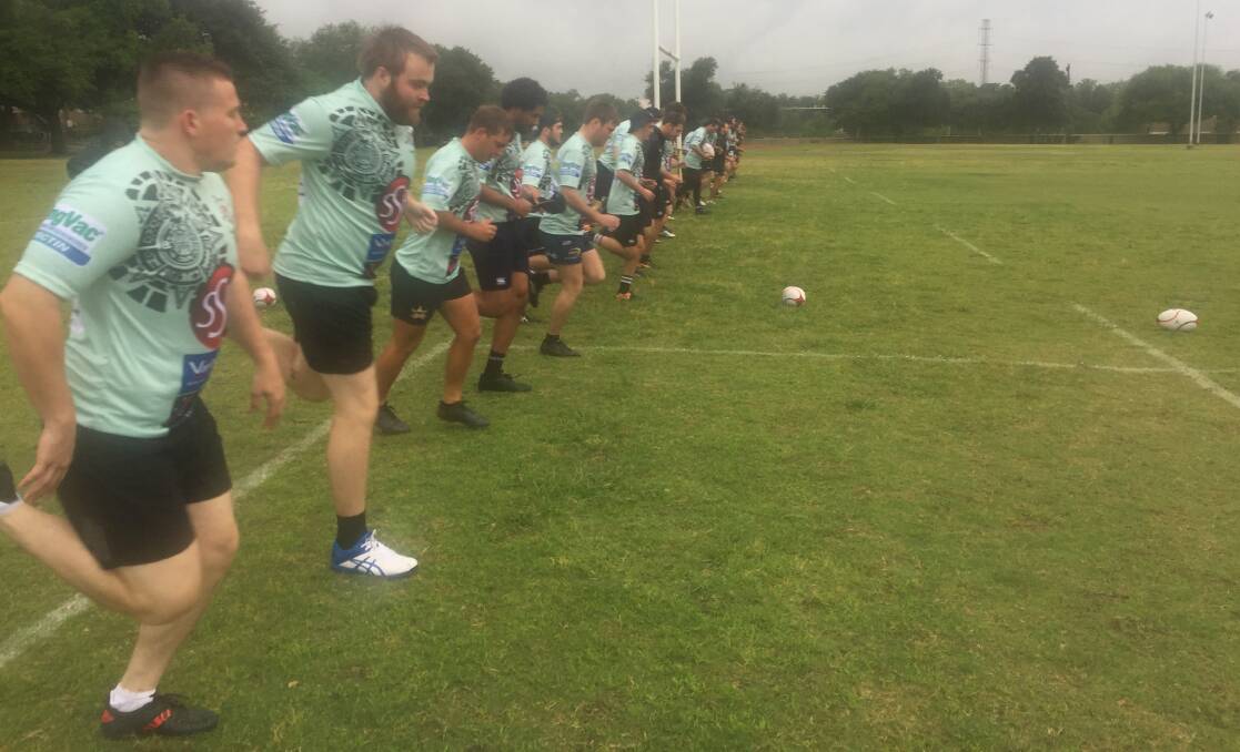 The Queensland Outback Barbarians have completed their first training run on US soil. 