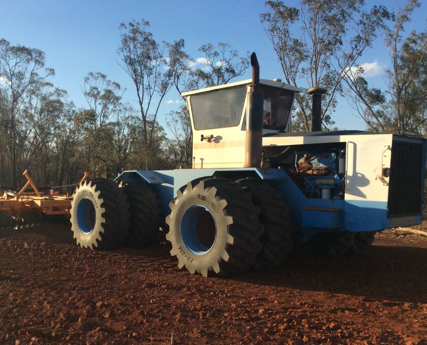 The heavyweight four-wheel drive Baldwin tractor powered by a 585hp, 16 litre Caterpillar 4308 engine is still taking charge at Talwood.
