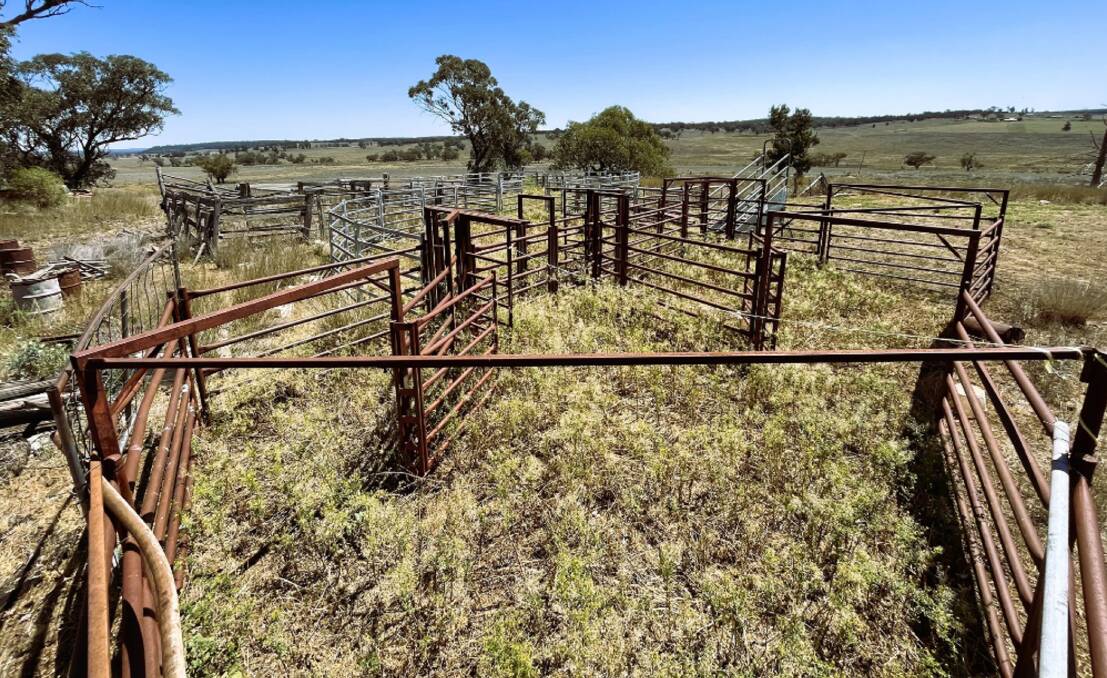 Improvements include a set of steel cattle yards. Picture supplied