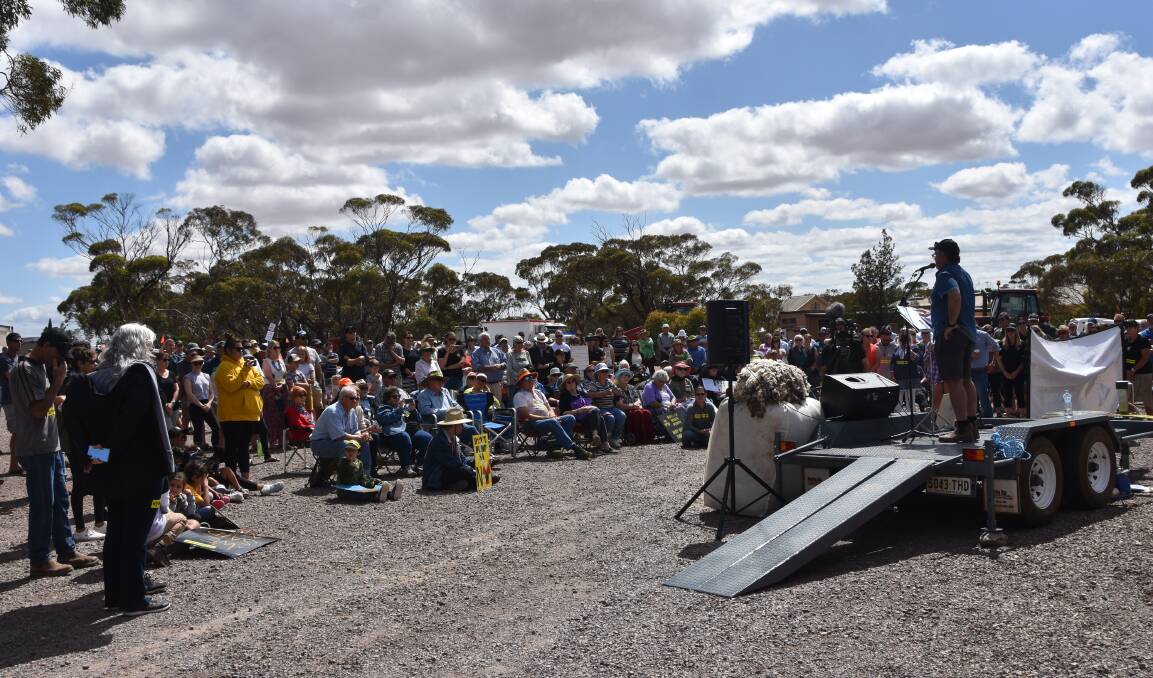 The No Radioactive Waste on Agricultural Land in Kimba or SA rally. Photo: RACHEL McDONALD