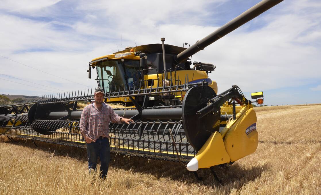 PROMISING: Despite the late start, Salter Springs farmer Michael Day has a positive outlook for the rest of harvest, with yields expected to be well above average.