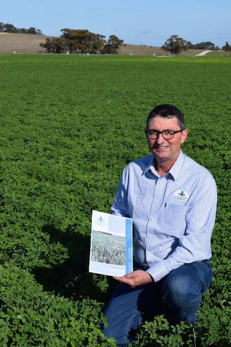 NEW PLAN: Lucerne Australia executive member Rodney Lush with the organisation's new five-year strategic plan which he says will help the organisation bolster the industry worth about $95 million a year.