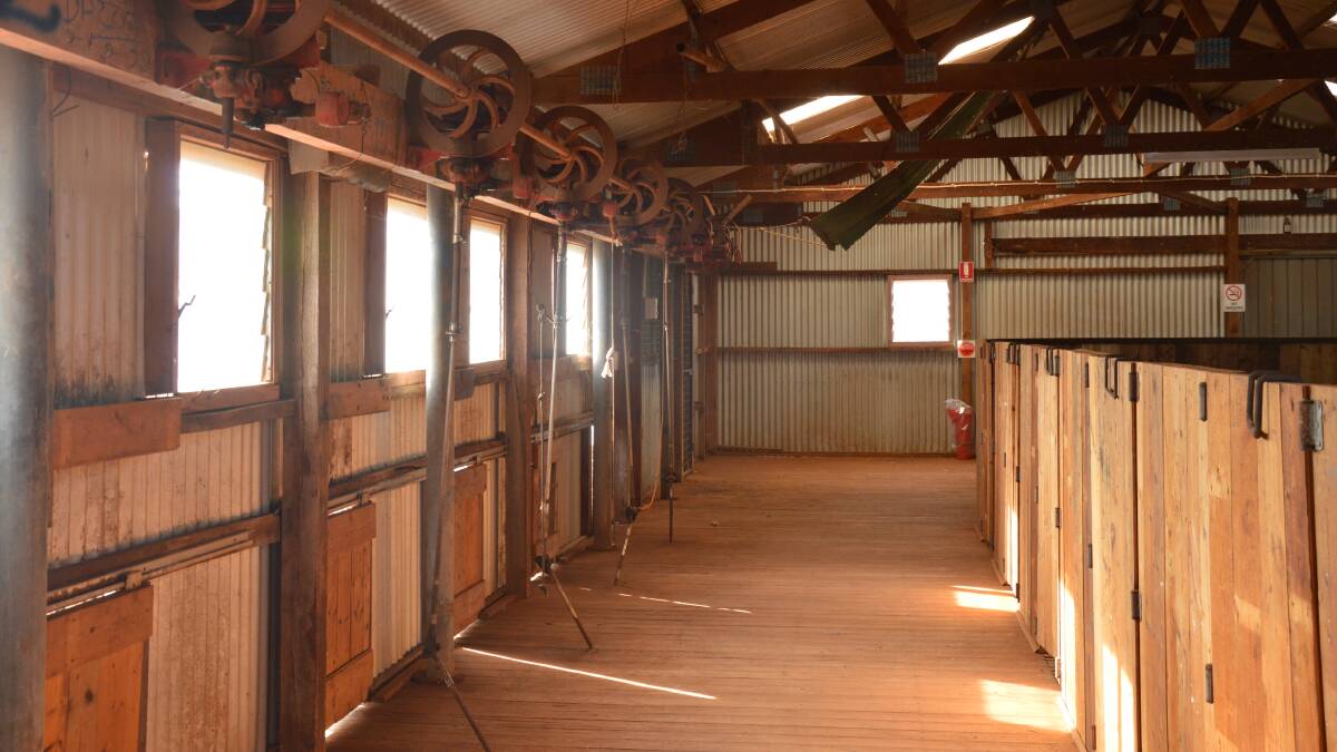 EMPTY BOARDS: The rise of continuous cropping enterprises has meant a large number of shearing sheds are no longer being used.