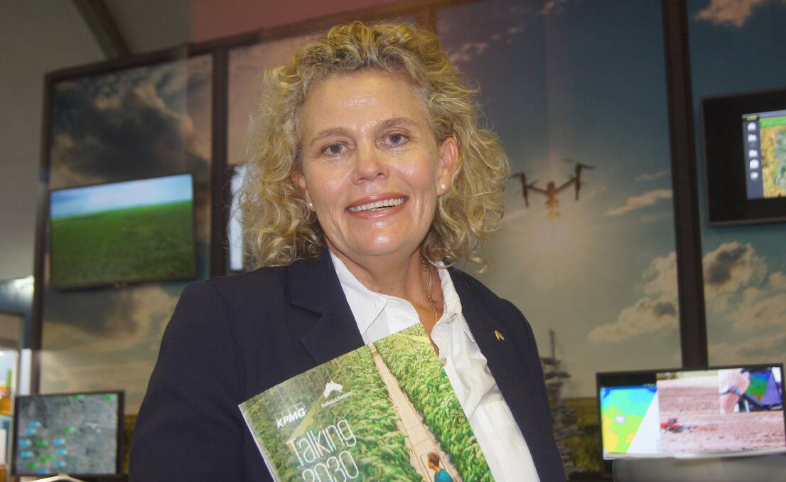 National Farmers’ Federation president Fiona Simson with the Talking 2030 discussion paper.